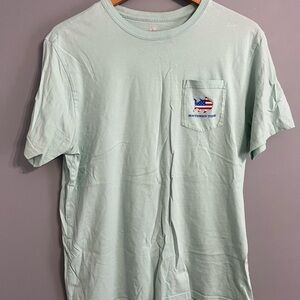 Southern Tide Green Short Sleeve Tee Classic Crew Neck
